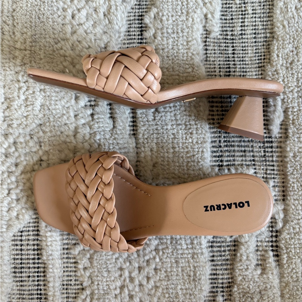 NWOT Lola Cruz | Bente Sandal in Nude